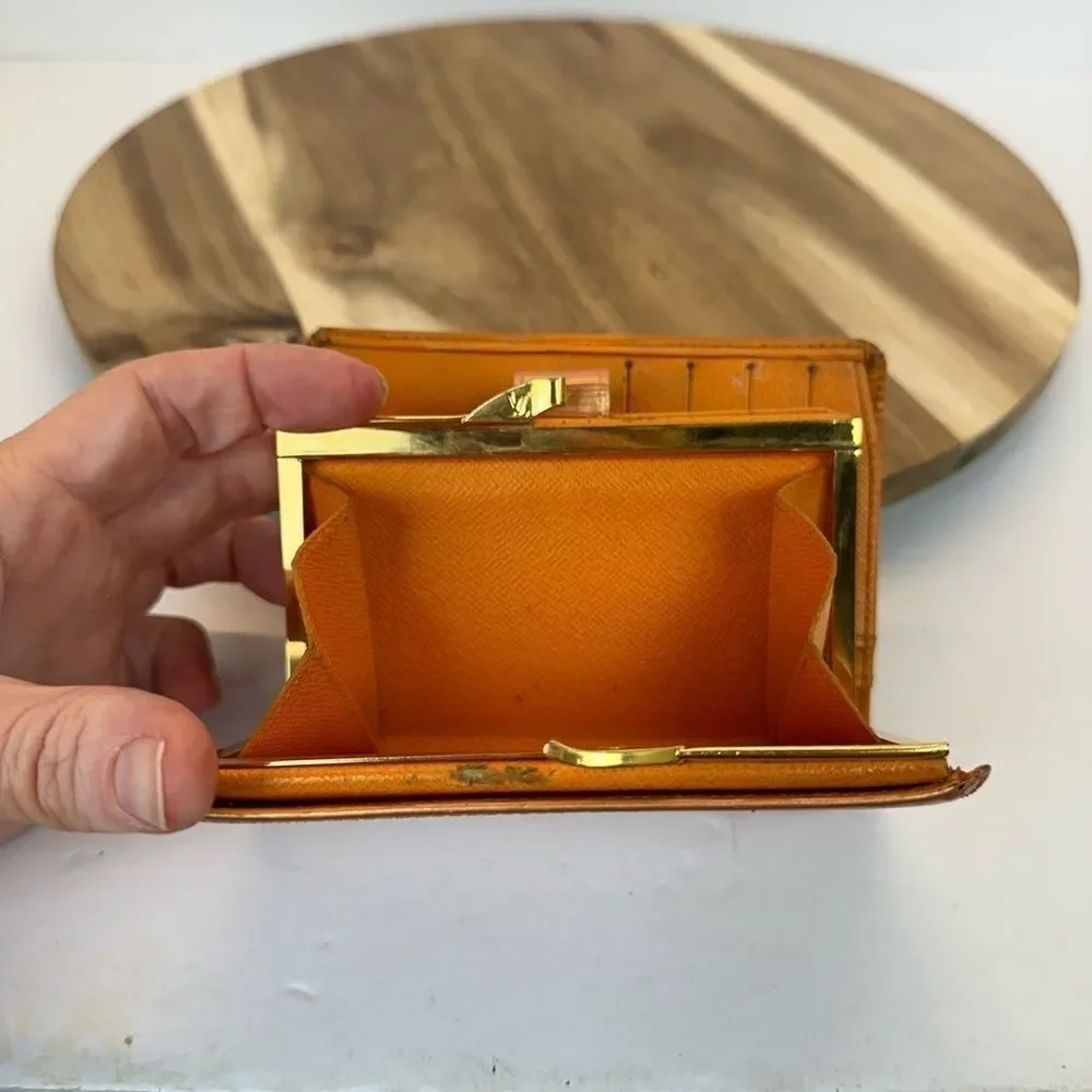 LOUIS VUITTON Epi Kisslock Wallet Authentic Custom Rose Gold